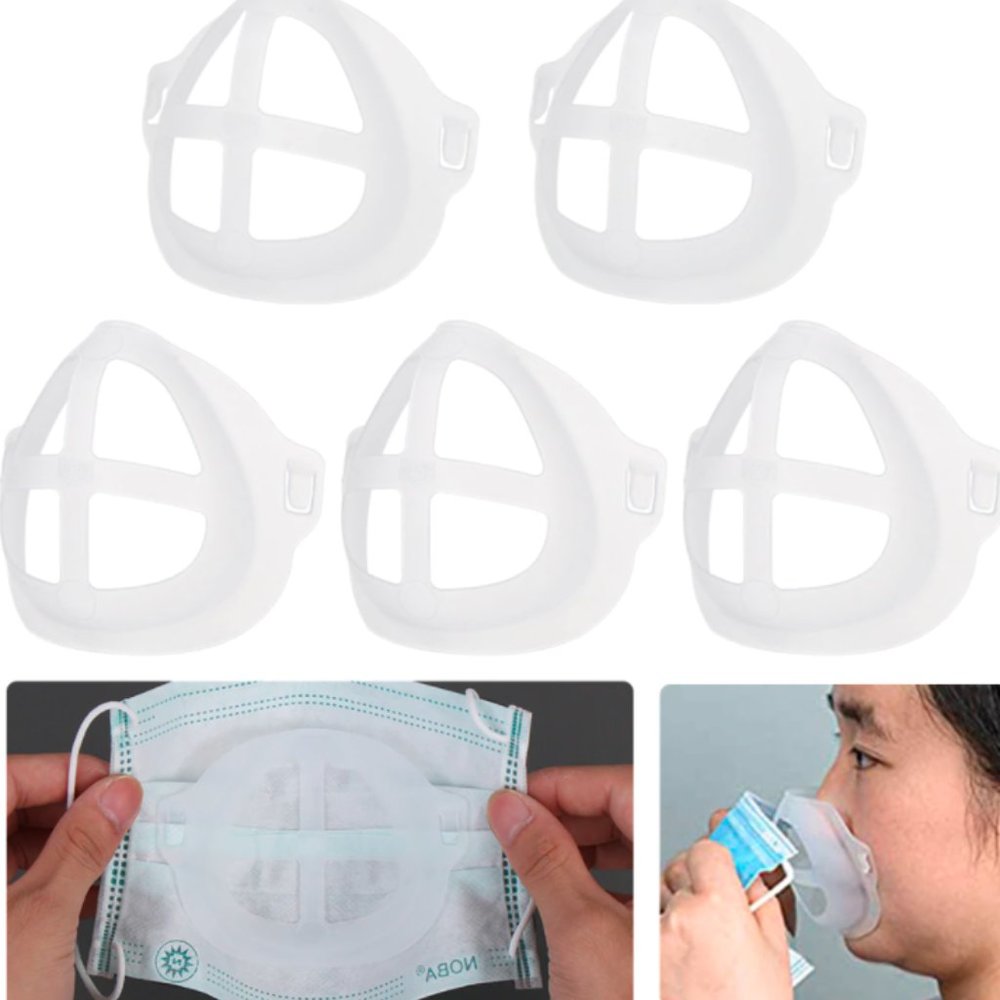 2/pc Breathe Easy 3D Face Mask Support Anti Fog